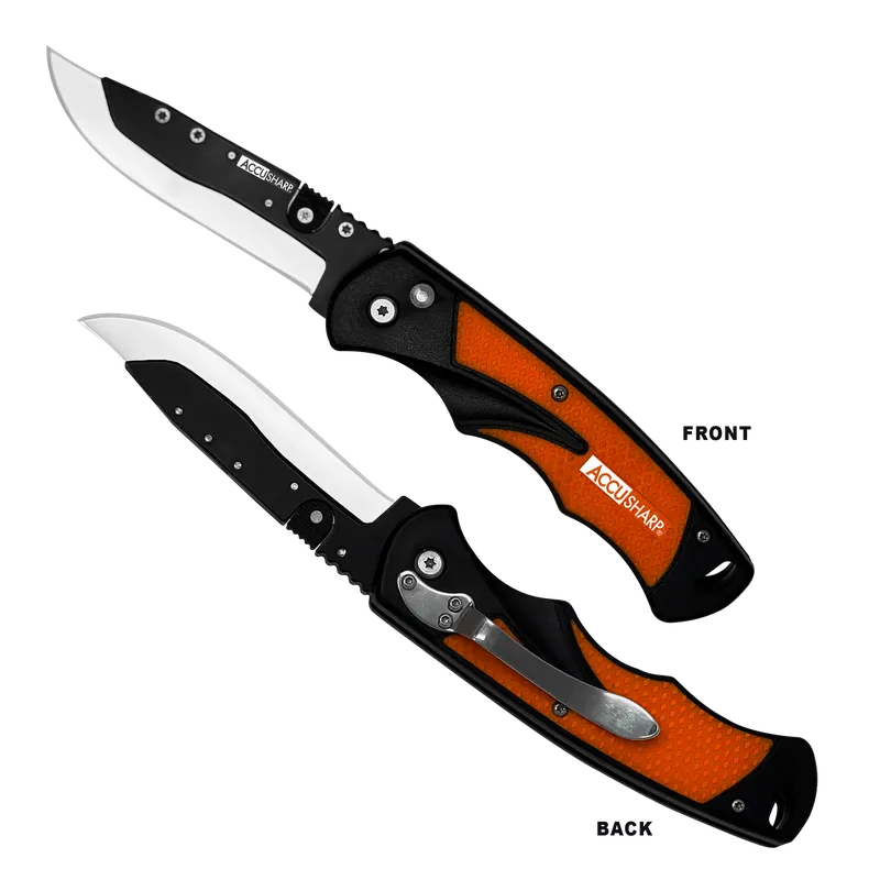 AccuSharp 741C Folding Razor with Replaceable Blades and Anti-Slip Handle