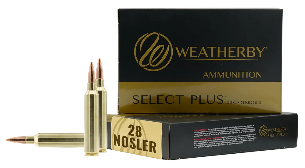 Weatherby Select Plus 28 Nosler 180gr Ammunition - 20 Rounds per Box