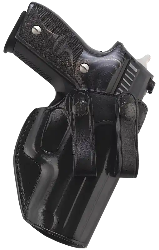 Galco SUM270B Summer Comfort IWB Holster for Browning Hi-Power/Springfield SA-35/Girsan MC P35/Match - Right Handed, Black Leather