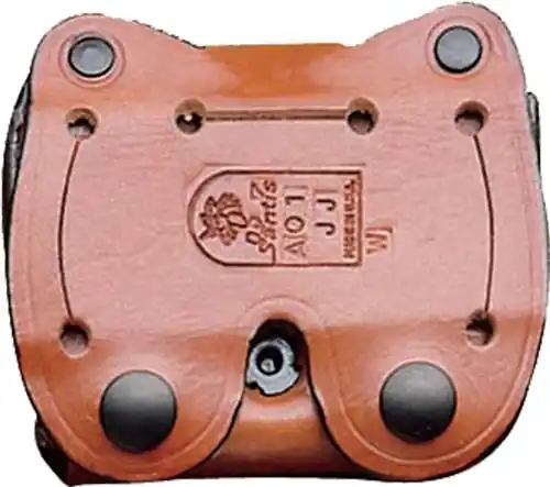 Leather Double Mag Pouch for Glock 17/19/23/22 by DeSantis - OWB Carry
