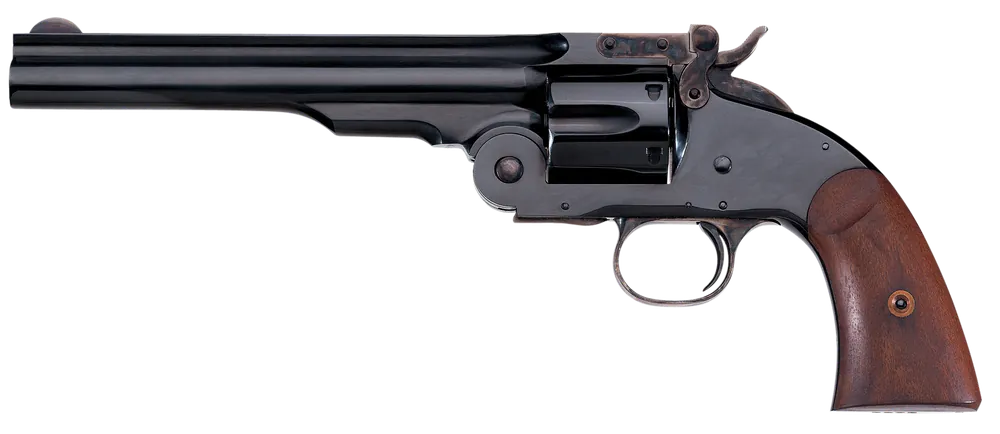 Taylors & Company Schofield 45 Colt Revolver, 7" Barrel, Blued Steel & Walnut Grip