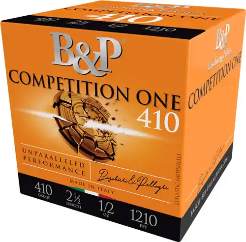 High-Velocity 1210FPS 250-Round Case of B&P .410 2.5" 1/2oz #7.5 Shotgun Shells