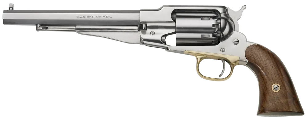 Pietta 1858 Remington Army .44 Cal Stainless Steel Revolver with Walnut Grip