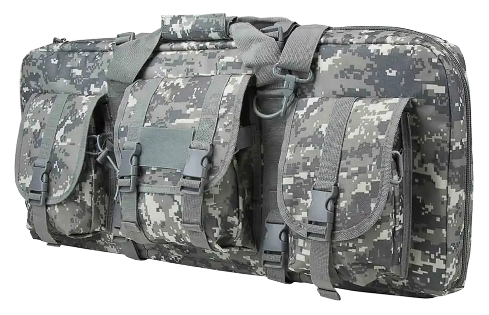 NcStar VISM Deluxe 28" SubGun Case - Digital Camo, PVC Fabric, Dual AR/AK Pistol Capacity