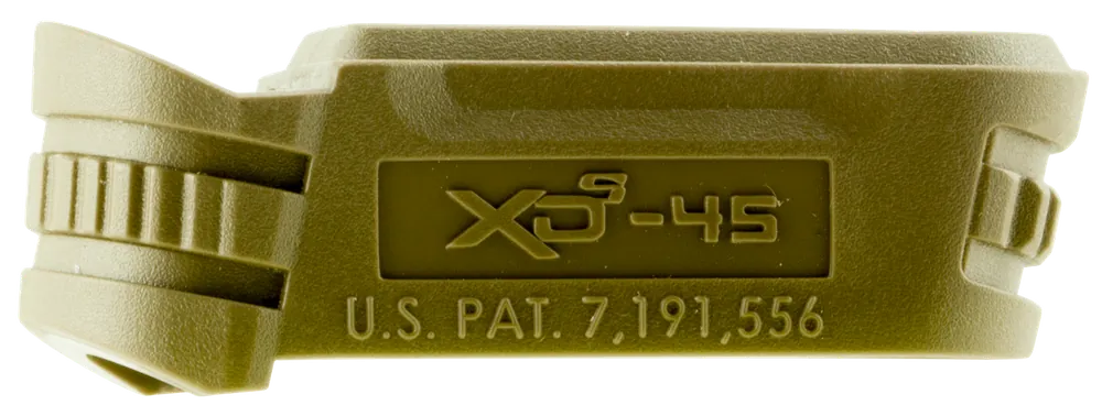 Springfield Armory XDS5002MFDE Polymer Backstrap Sleeve for XD-S 45 ACP, Flat Dark Earth, #2 Backstrap, 3.30" Barrel