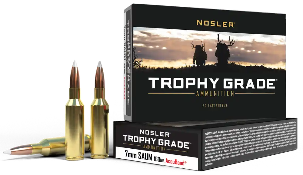 Nosler Trophy Grade 7mm Remington SA Ultra Mag 160gr Spitzer Partition - 20 Rounds per Box