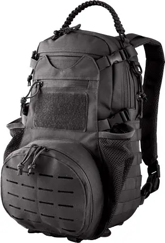 Collapsible Mesh Pocketed Rock Ambush Pack - Black