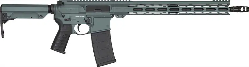 CMMG Resolute MK4 5.56mm Rifle - 16.1" Barrel, 30-Round, Charcoal Green