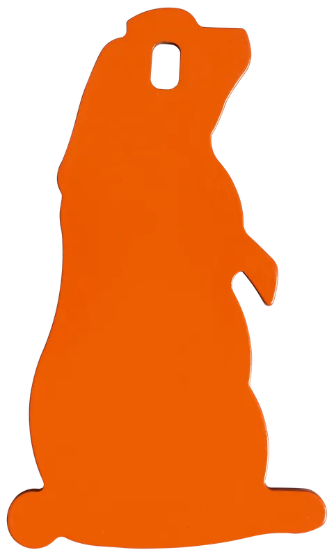 Champion 44916C Rimfire Prairie Dog Steel Target - Orange