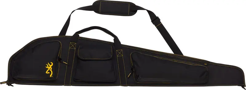 50" Black/Gold Rifle Case with Sling - Browning Buck Mark Logo