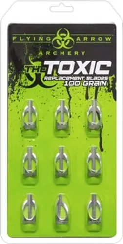 Flying Arrow Replacement: Blade Toxic 100gr 9pk