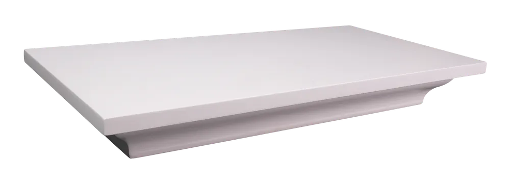 Lockdown 1117247 In-Plain-Sight White Wood Shelf for 2 Handguns