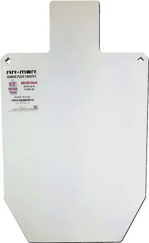 TARGET 1/2" AR500 STEEL 66% IPSC TORSO
