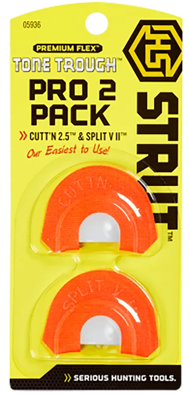 Hunters Specialties Tone Through Pro 2 Turkey Call Set - Orange (2 Pack)