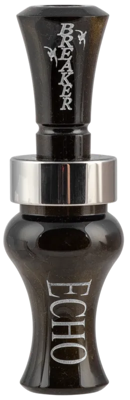 Echo Calls 78909 Breaker Single Reed Mallard Hen Duck Call - Black Gold Pearl Acrylic