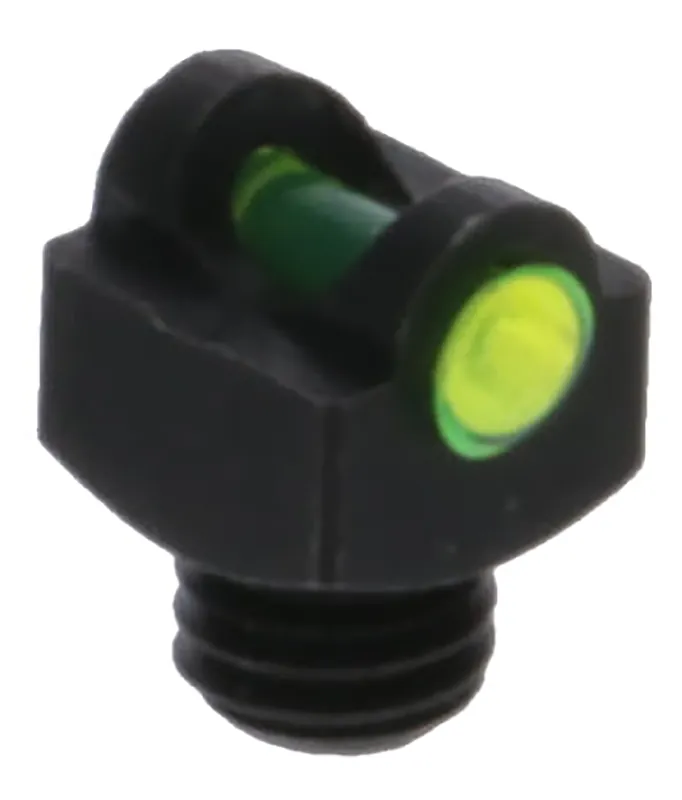 TruGlo StarBrite Deluxe Bead Front Sight with Green Fiber Optic, Black, 6-48" Threads