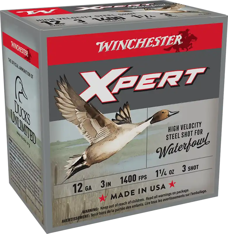 Winchester Super X Xpert High Velocity 12 Gauge 3" 3 Shot Ammo - 25 Rounds Per Box