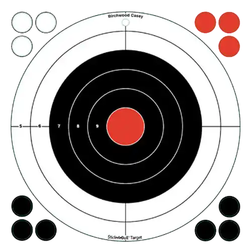 Birchwood Casey Stick-A-Bull 12" Self-Adhesive Bullseye Target Pack
