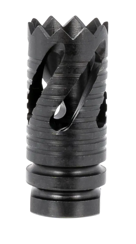 TacFire MZ10219MM 9mm Luger AR Muzzle Brake, Black Oxide Steel, 1/2"-36 tpi Threads