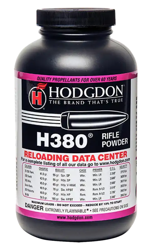 Hodgdon H380 Rifle Powder 1 lb for Multiple Calibers