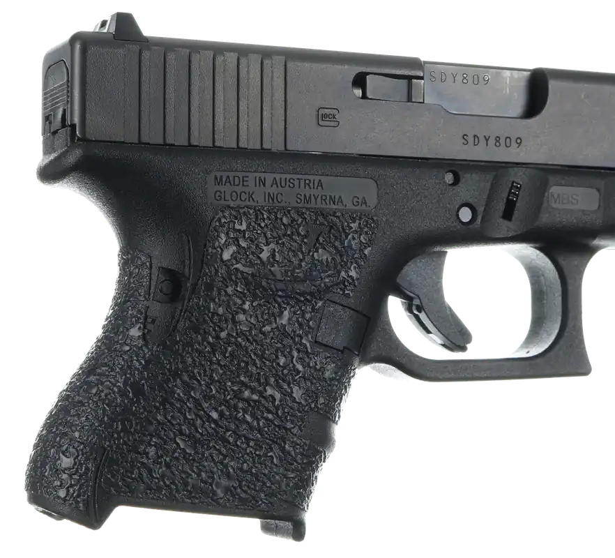 Adhesive Grip for Glock Gen4 Models - Black Textured Rubber