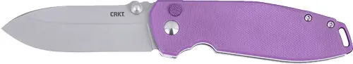 Violet CRKT Squid XM 2.9" Fine Edge Button Lock D2 Knife