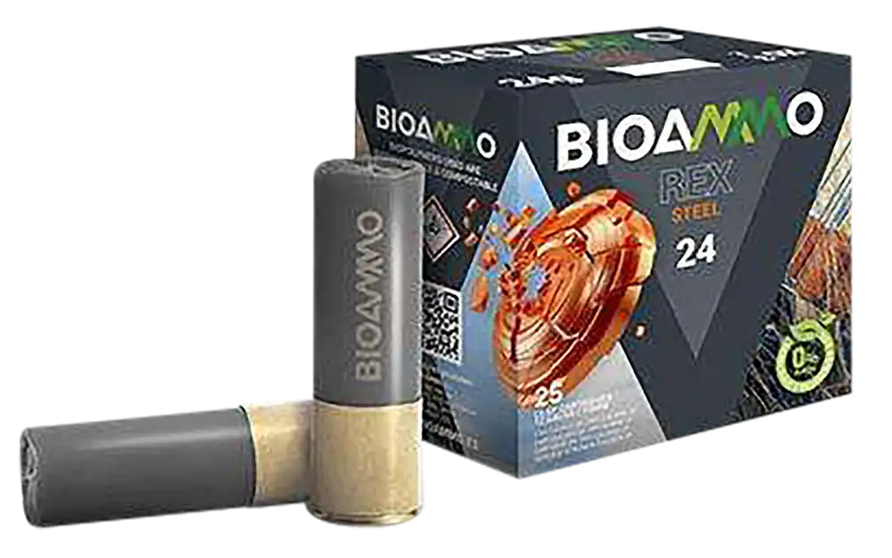 Bioammo Rex Steel Target 12 Gauge Shotgun Shells - 1oz 7 Shot, 25RD 10BX/CS