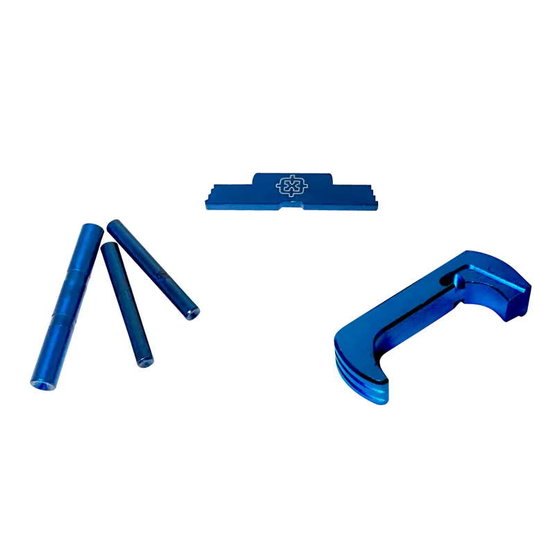 Cross Armory CRG5OKBL 3-Piece Kit for Glock Gen5 - Blue Anodized Steel/Aluminum