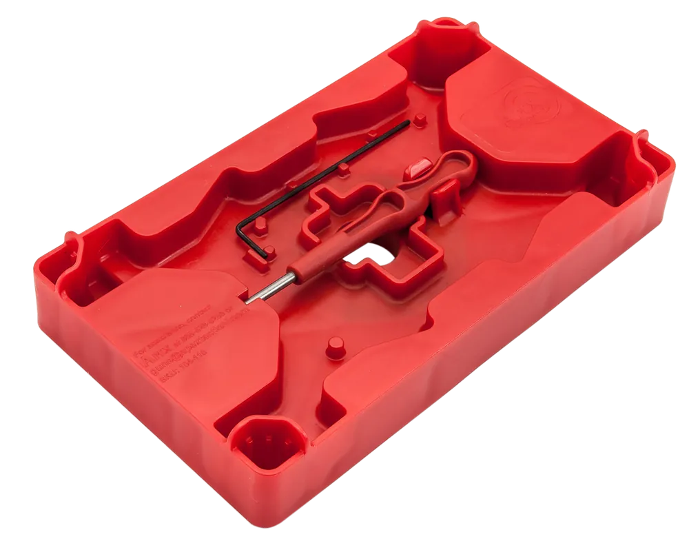 Apex Tactical Armorer's Tray & Pin Punch - Red Polymer Pistol Tool