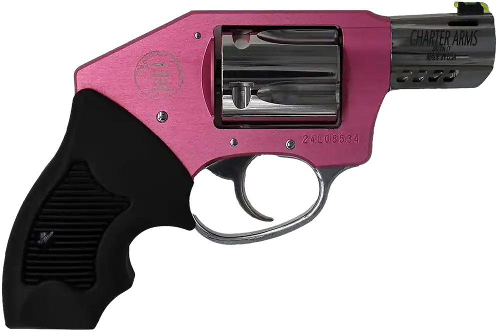 Charter Arms Off Duty Coyote .380 ACP Revolver - Pink Frame, 2" Ported Barrel, Concealed Hammer