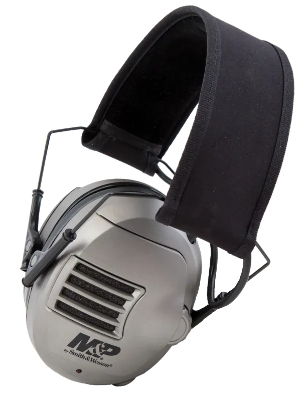 Alpha Electronic Muff 23 dB Over-the-Head Hearing Protection - Gray/Black, 1 Pair