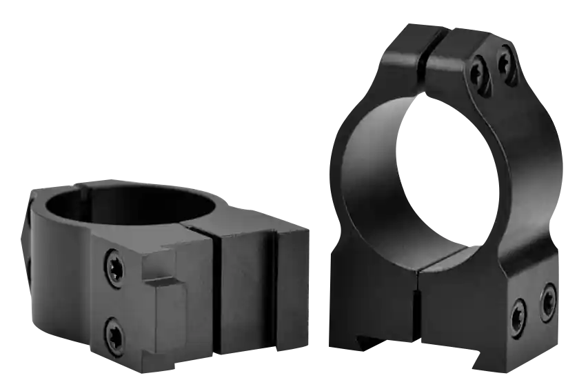 Warne 1" Medium Dovetail Scope Rings for CZ 550 - Matte Black Steel