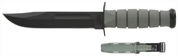 7" F-GREENKA-BAR Fighting/Utility Knife with Plastic Sheath