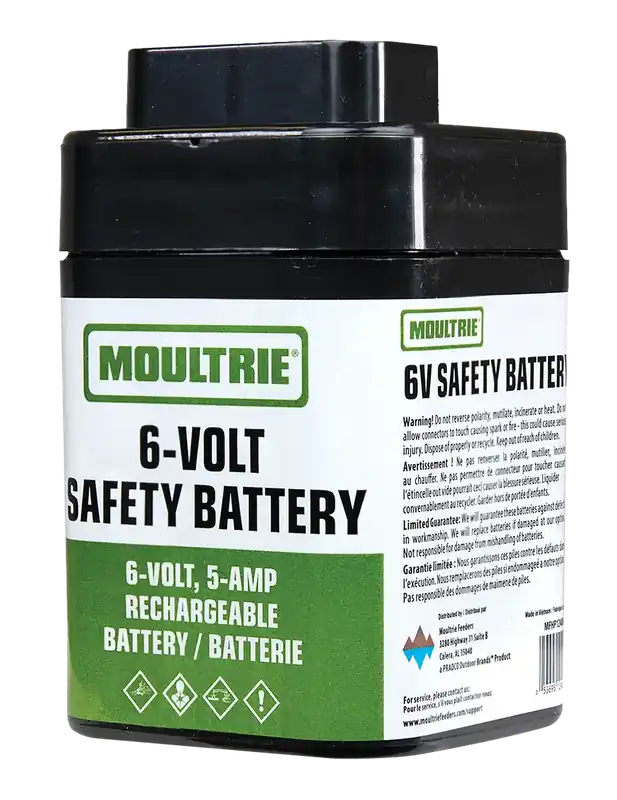 Moultrie MFHP12406 6V Rechargeable Battery for Feeders - Black