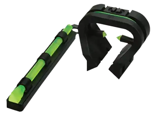 HiViz TT1001 Tri-Viz Turkey/Deer Sight Set - Black & Green Fiber Optic