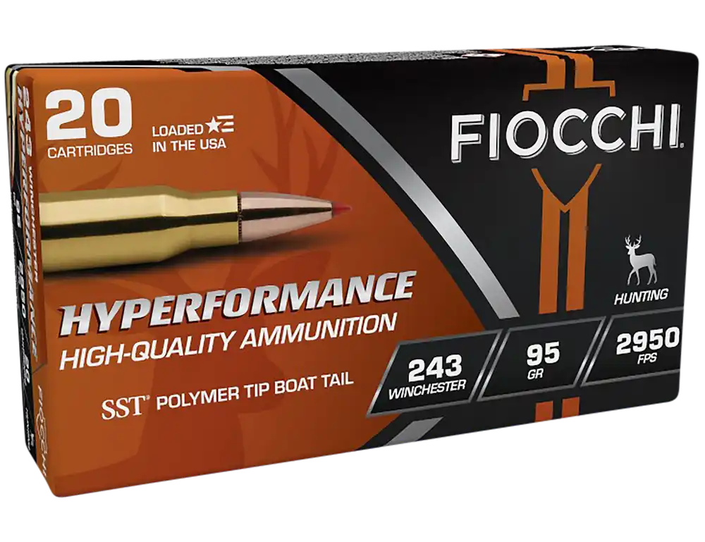 Fiocchi Hyperformance .243 Win 95gr SST Ammo - 20 Rounds per Box