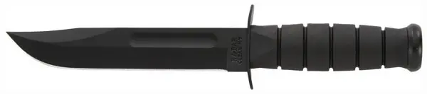 7" Black KA-BAR Fighting/Utility Knife with Plastic Sheath