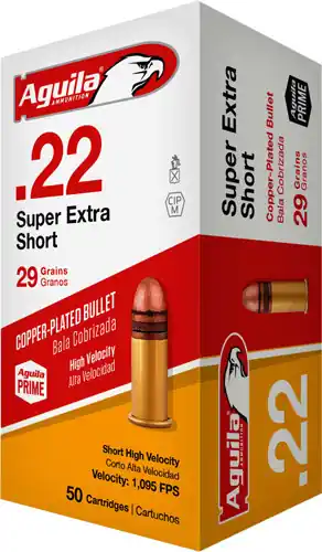 Aguila .22 Short 29gr Lead RN 1000rd Case - 1095 FPS
