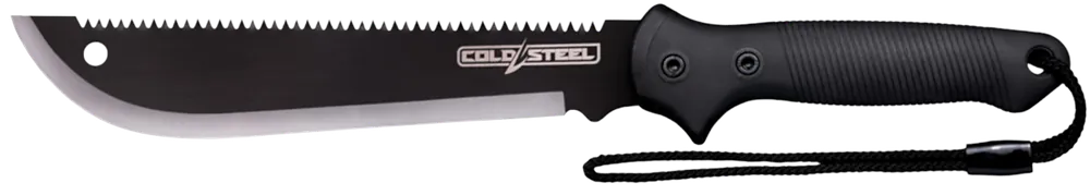 Cold Steel CSMAAXIS 11" Carbon Steel Blade with Black Rubber Handle and Sheath