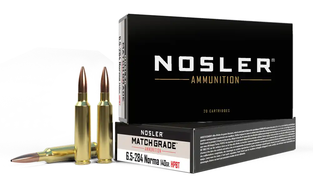 Nosler 6.5x284 Norma 140gr Match Grade HPBT Ammo - 20/Box