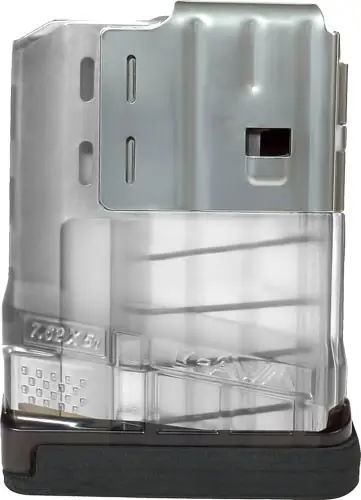 5-Round Translucent Clear Lancer L7AWM SR-25 Magazine - 7.62x51