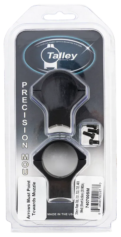Talley 740700SM 30mm Scope Mount/Ring Combo for Remington Short Action - 20 MOA Medium Rings