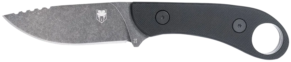 CobraTec Knives Skinner Gen II Folding Knife with Stonewashed D2 Steel Blade and G10 Scales Handle