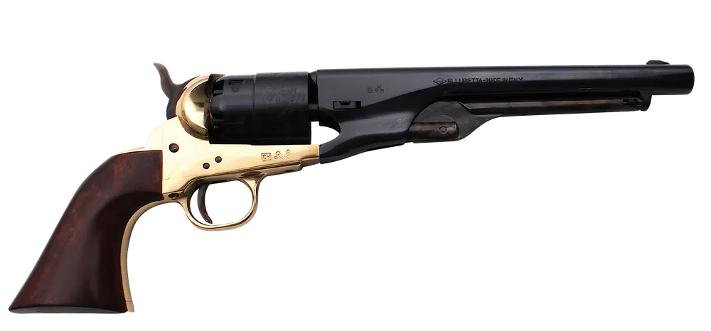 Traditions 1860 Army .44 Cal Percussion Revolver with Brass Frame and Walnut Grip