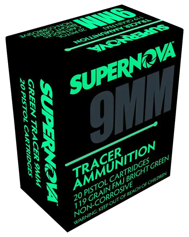 Supernova PMSN9MMG 9mm Luger 119Gr FMJ Ammo - 20/Box, 50/Case
