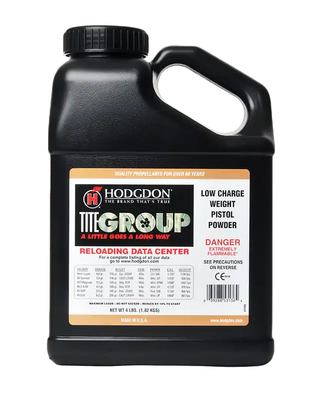 Hodgdon TG4 Tite Group Smokeless Pistol Powder - 4 lbs