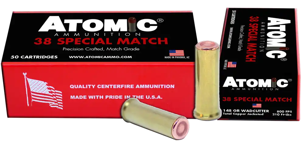 Atomic Ammunition 449 Match Precision 38 Special 148gr HBWC 50/Box