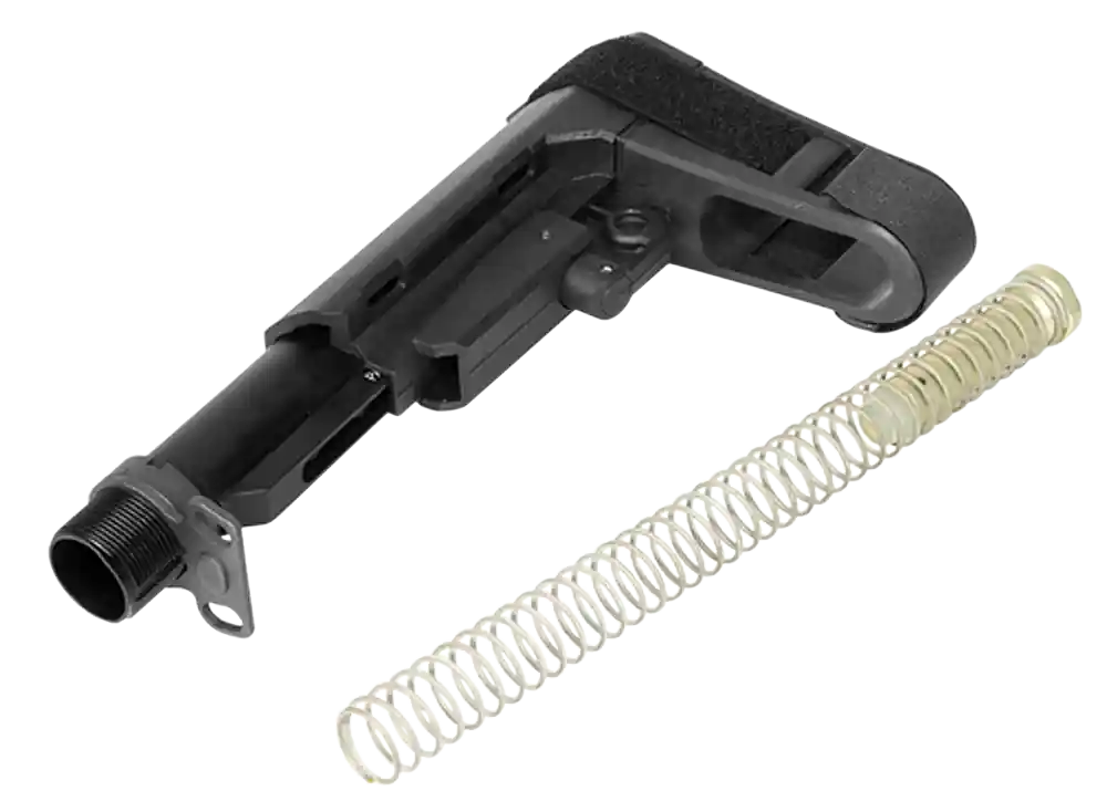 CMMG RipBrace Kit: 6-Position Black Synthetic with Fastback & P3 Tech for AR-Platform