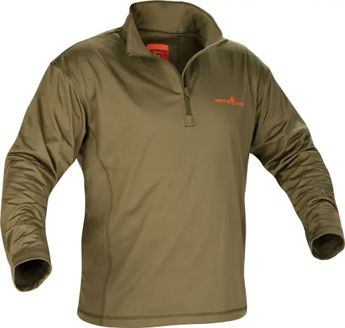 Arctic Shield Midweight Base Layer: Top Winter Moss