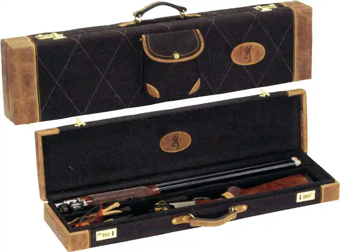 34" BBL Lona Black/Brown Browning Luggage Case for Over/Under Shotgun